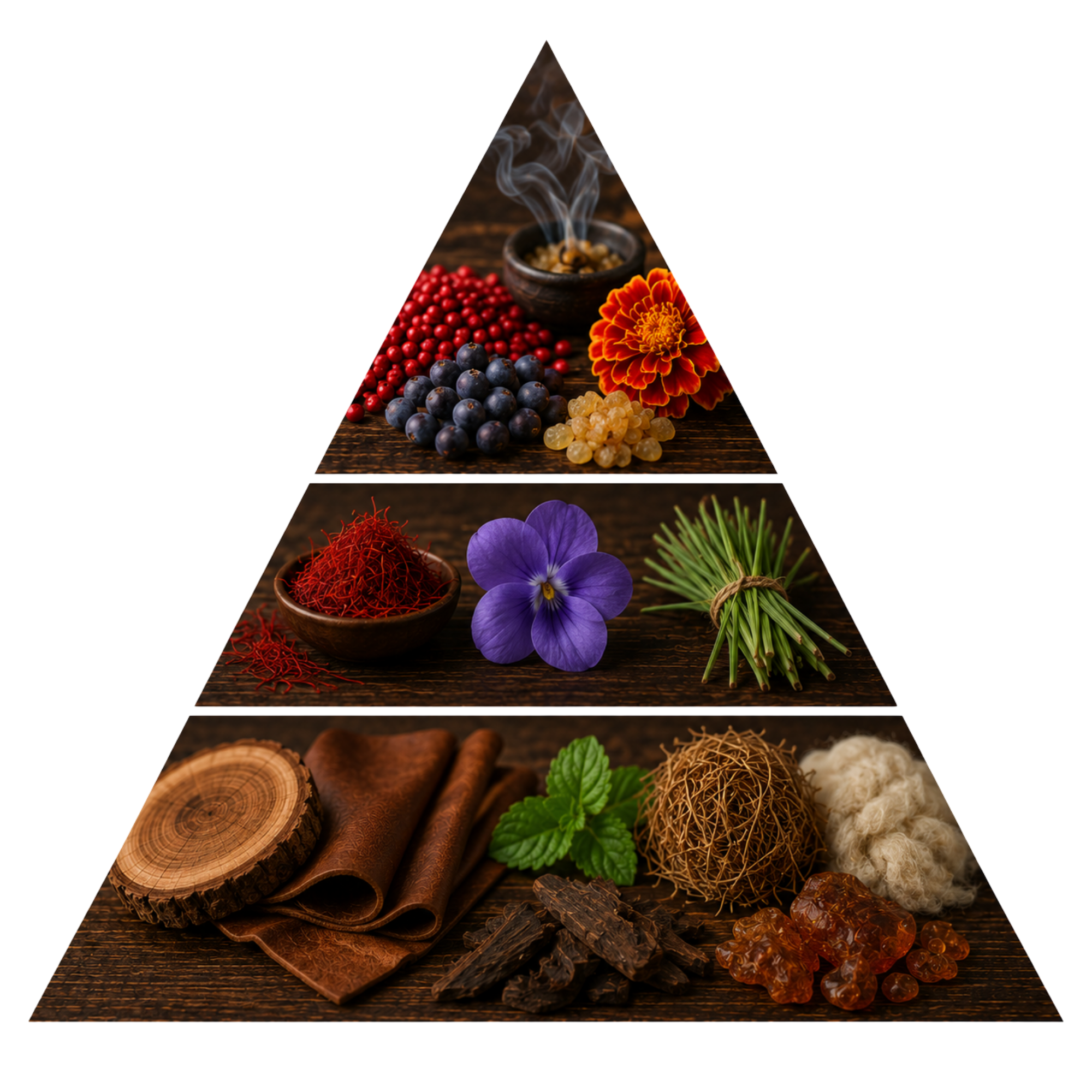 Sands of Serenity — scent notes pyramid